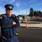 Senior Constable Fred Jansen is urging motorists to indicate correctly when navigating the three...