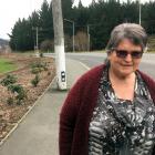 Pam Harris, of Sunnyvale, believes the position of a power pole on a footpath in Main South Rd...