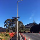 Concerns have been raised about a street light on a Fairfield footpath. Photo: Shawn McAvinue