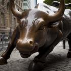 The bull of Wall St in New York City. Photo: Getty Images