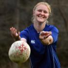Veteran Otago midfielder Greer Muir warms up for her 50th game for the province at Logan Park...