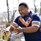 Otago Whaler Louis Tili has a run around at the University of Otago Oval before today’s match...