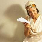 Alex Ellis plays the role of glamorous aviatrix Jean Batten. Photo: Supplied