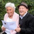 Colleen (86, nee Rowe)  and George (93) Reid celebrate 70 years of marriage at the weekend. Photo...