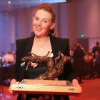 Annabel Bulk with her trophy. 