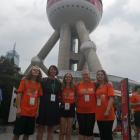 Shanghai International Sister Cities Youth Camp attendees (from left) Chris Hawkins, Jane Boulton...