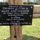 The cross with this plaque was erected on October 19. Photos: Yvonne O'Hara