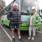 John and Sylvia Bartlett, of West Melton, Christchurch, with their 1995 Hino bus which they...