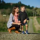 Nadine Tomlinson and her son, Angus (3), who both died on the family farm on Sunday. PHOTO:...