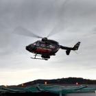 The Otago Regional Rescue Helicopter lifts off from the Dunedin
...