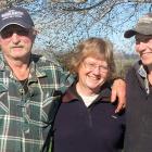 Laurie (left), Sharon and Ross Paterson from Waikaka Station in Eastern Southland. Photo: Sally Rae