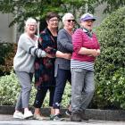 Former Dunedin Teachers College classmates (from left) Jocelyn "Joss'' Murray (nee Thompson),...