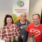 It was a top night for Owaka Cavalcade Host Town Committee members (left) Katy Button and Dawn...