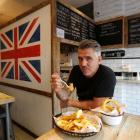 Sutton and Sons vegan fish and chip restaurant owner Daniel Sutton. Photo: Reuters