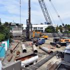 The site of the new University of Otago music and performing arts centre on Union St East on...
