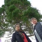 Balclutha residents Maxine Evans (left) and Lorraine Pringle pictured by Christie St playground....