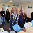 Health Minister David Clark (front) attends the opening of Te Kaika Brockville on Saturday with ...