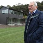 North Otago Cricket Association chairman Peter Cameron outside the association’s new pavilion at...