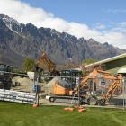 A digger on site at Lakes District Hospital. PHOTO: STEPHEN JAQUIERY
