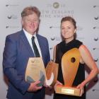 Dan and Sarah-Kate Dineen, of Maude Wines, Central Otago, won the top prize, the New Zealand Wine...