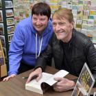 Dunedin Lee Child fan Lauren Batten gets a book signed by her favourite author. Photo: Gerard O...