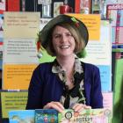 Jennifer Somervell with some of her books at St Mary's School, in Milton, last week during her...