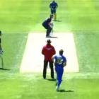 Skipper Jacob Duffy brings himself into the attack and BOOM! Bowled him neck and crop. Photo Twitter: @otagovolts