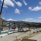 A new teaching space at Shotover Primary, pictured under construction in January, increased the...