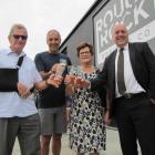 Central Otago and polytechnic leaders (from left) Otago Polytechnic chief executive Phil Ker,...