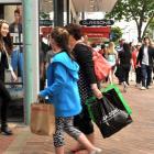 Confident consumers hit the shops. Photo by Christine O'Connor.
