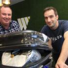 Whitestone Cheese managing director Simon Berry (left) and head cheesemaker Chris Moran with the...