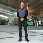 QLDC sport and recreation manager Simon Battrick stands in the drained lap pool at Alpine...