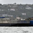 Port Otago's new $1.5million barge TR Healy (left) alongside the $1.4million barge Hapuka in...