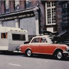 Howard Anderson's Vauxhall Cresta and Sprite caravan in London in 1969. Photo: Supplied