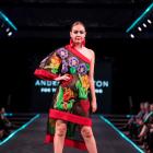 Sophie Mathias, of Alexandra, models Gore designer Andre Johnston’s supreme winning garment ‘‘For...