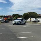 Emergency services at the scene of a crash in Appleby, Invercargill. Photo: Ben Waterworth