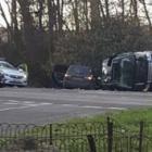 An image of the Duke of Edinburgh's crash scene from ITV. Photo: ITV