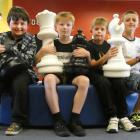 Pupils from Enrich@ILT (from left) Konner Love (10), Cohen Booth (9), Ciaran Crombie (10) and Ben...