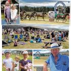 (1) Part of the estimated crowd of 1500; (2) Roxburgh friends Bella Hill (7, left) and Matilda...