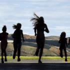 A group of keen swimmers were out practising at the airport yesterday for the Run the Runway...