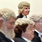 Anne Stevens QC is admitted to the inner bar along with fellow Queen's Counsels (from left) Colin...