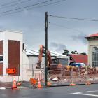 Buildings at an end on the corner of Bauchop and Ward Sts in Dunedin. Photo: Peter McIntosh.