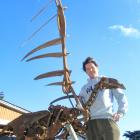 North Otago artist Matt King's life-size 3m found-metal sculpture of a Haast's eagle is complete...