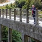 Mayor Jim Boult at Queenstown's Edith Cavell Bridge. PHOTO: SUPPLIED