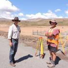 University of Otago Sciences pro-vice-chancellor Richard Barker scopes out one of the surveying...