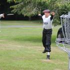 Harrison Baird (left) and Keian Sutton throw discs in the Southern Smash at Queens Park. PHOTOS:...