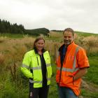 AB Lime environmental manager Fiona Smith with general manager Steve Smith in front of one of the...
