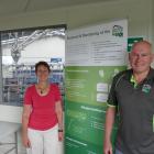 Southern Dairy Hub business manager Guy Michaels with lead scientist Dawn Dalley. Photo: Ken Muir
