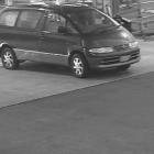 The dark blue people-mover of interest in a homicide inquiry after an alleged dash from Dunedin...