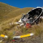 Wreckage at the site after the crash.  Photo: CAA Safety Investigation Unit